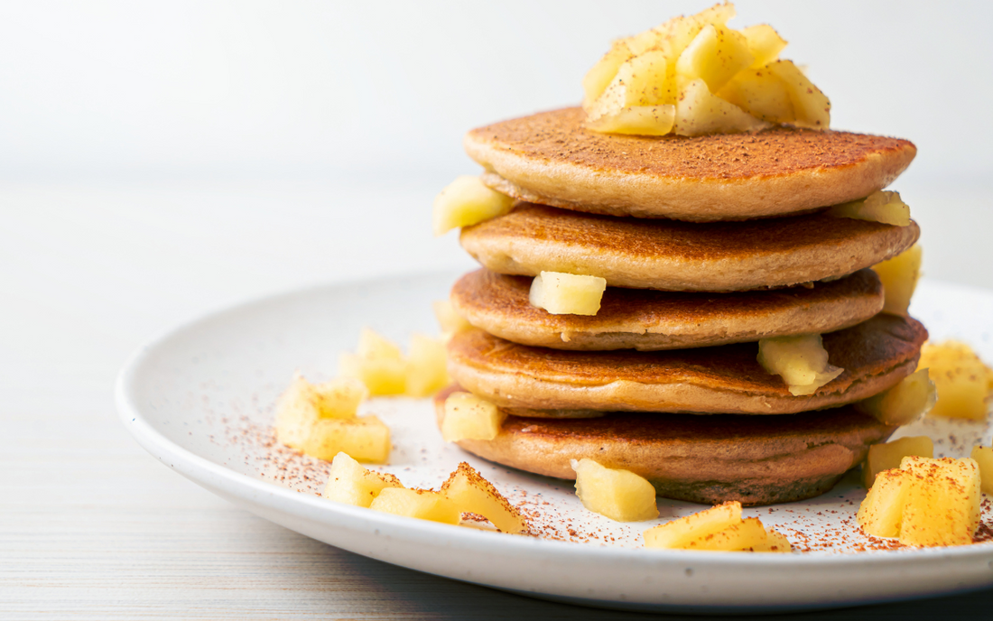 Pancakes aux rondelles de pomme