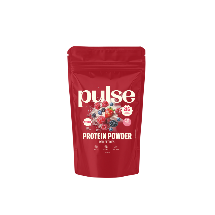 Vegan protein powder with red fruits 750g