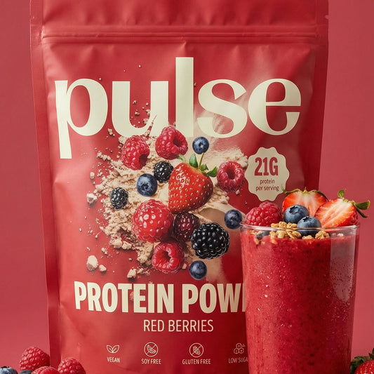 Poudre protéinée végétale fruits rouges 750g