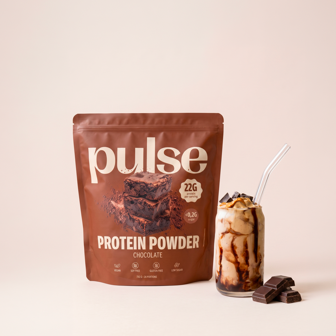 Vegan eiwitpoeder chocolade 480g