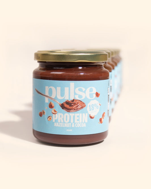 Organic chocolate-hazelnut protein spread 300g (18% protein)