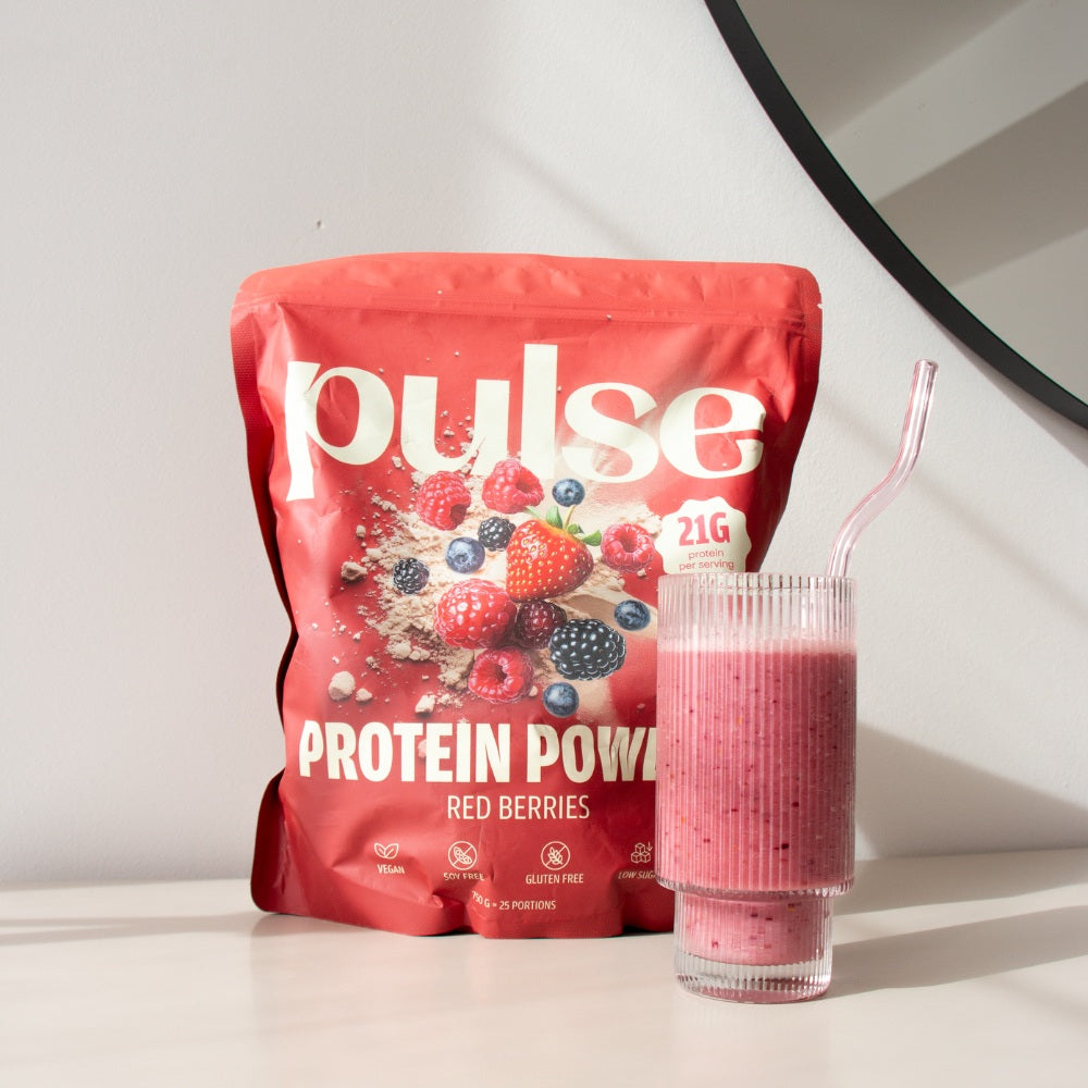 Pulse Poudre protéinée vegan fruits rouge - Smoothie protéiné
