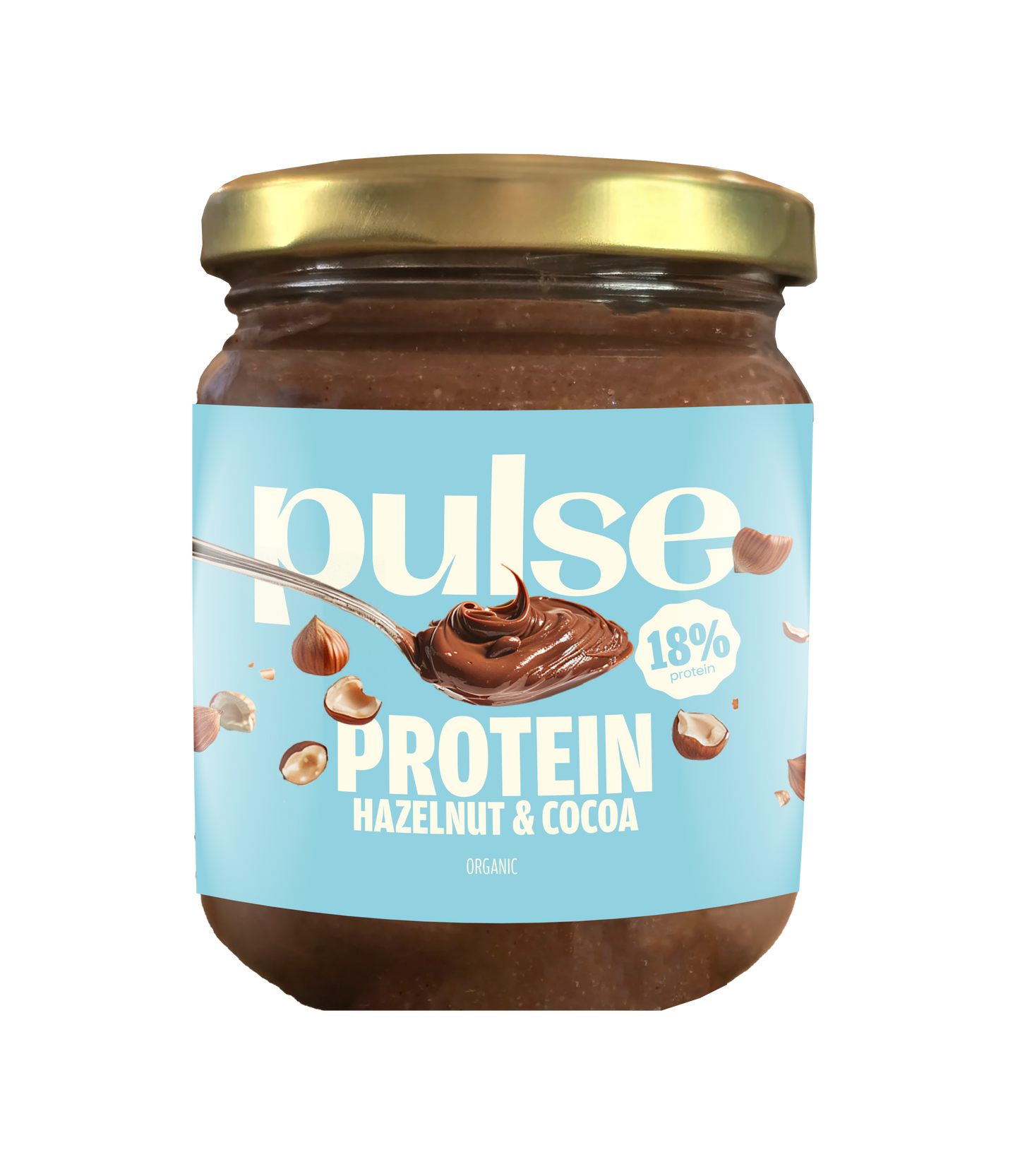 Pâte à tartiner protéinée choco-noisette bio 300g (18% protéine)