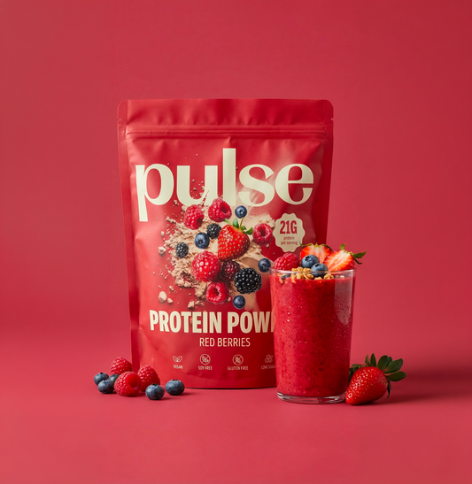 Poudre protéinée végétale fruits rouges 750g