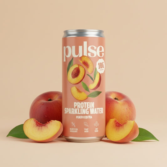 Boissons protéinée pêche thé glacé Pulse Protein - faible en sucre vegan - studio