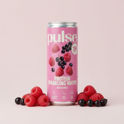 Boissons protéinée fruits rouges Pulse Protein - faible en sucre vegan - studio