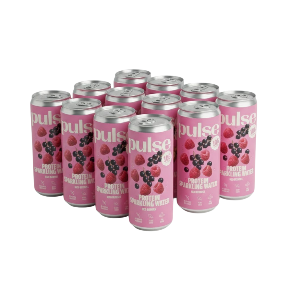 Pack Eaux Pétillantes Protéinées Fruits Rouges 12x330ml
