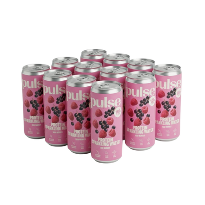 Pack Eaux Pétillantes Protéinées Fruits Rouges 12x330ml