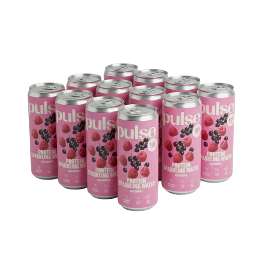 Pack Eaux Pétillantes Protéinées Fruits Rouges 12x330ml