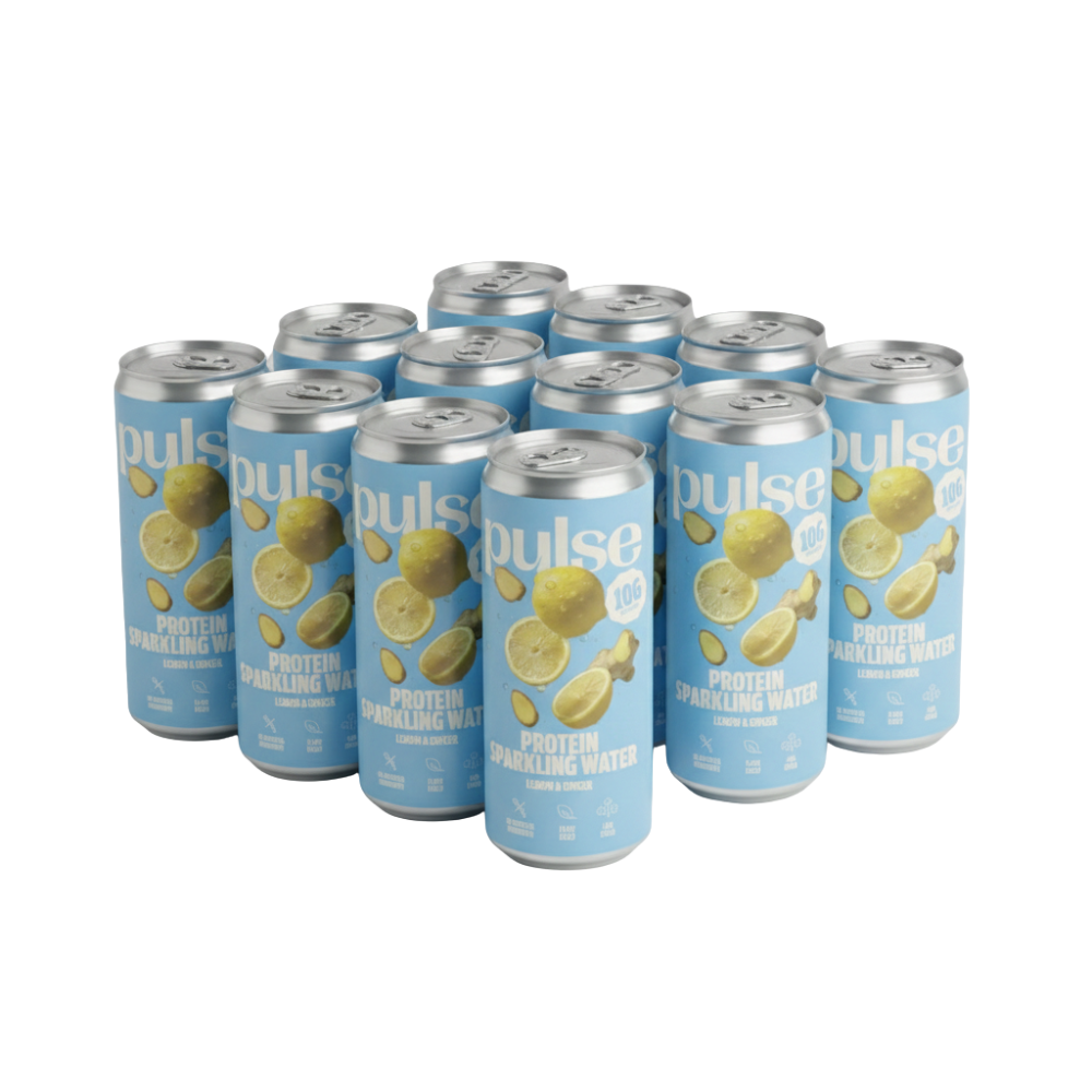 Pack Eaux Pétillantes Protéinées Citron Gingembre 12x330ml