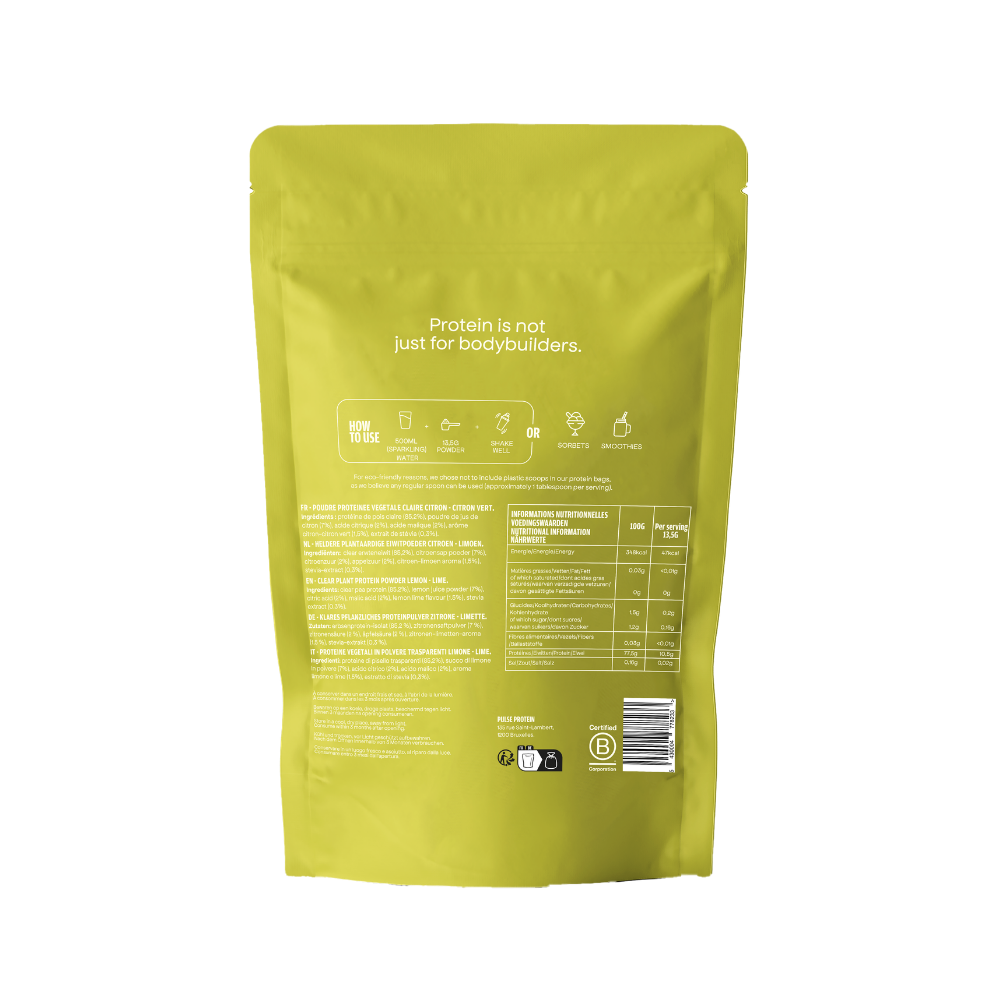 Clear Vegan Proteïne met citroensmaak 405g