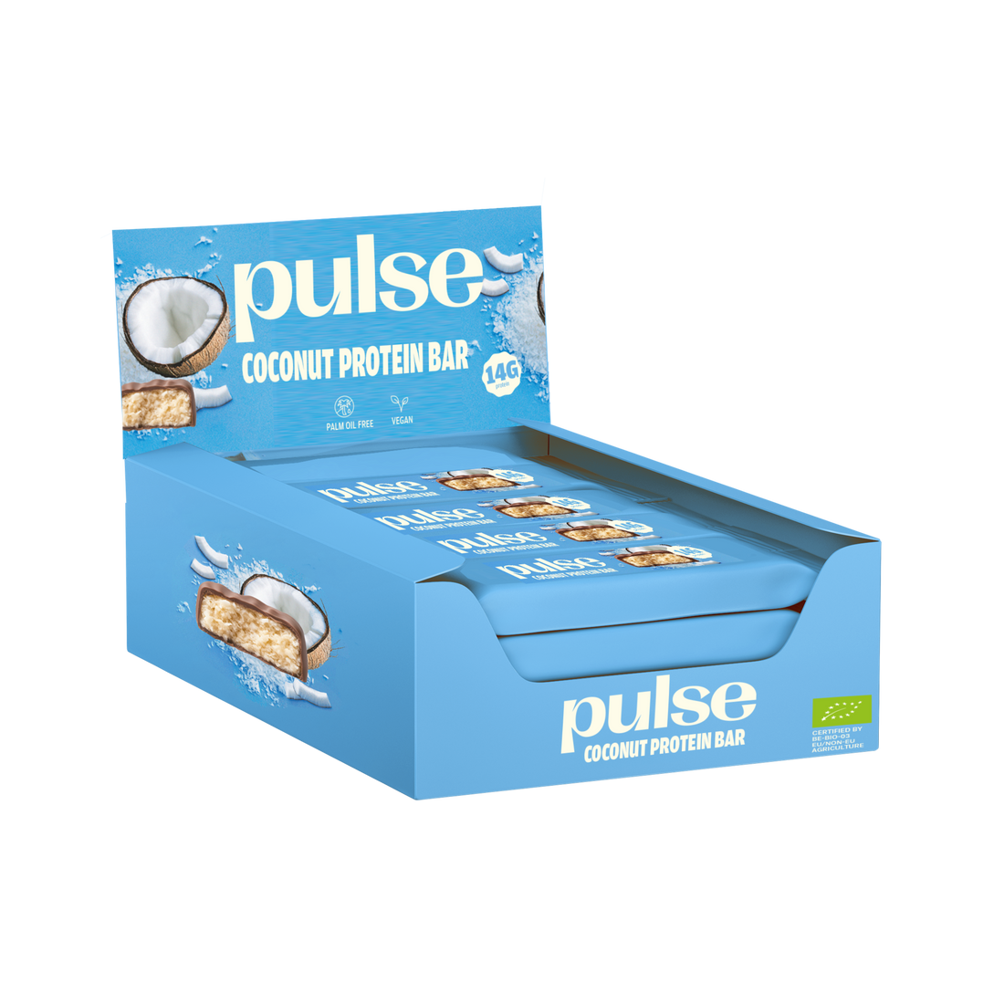 Pulse protein coconut protein bar - barre protéinée coco - Box 12x55g