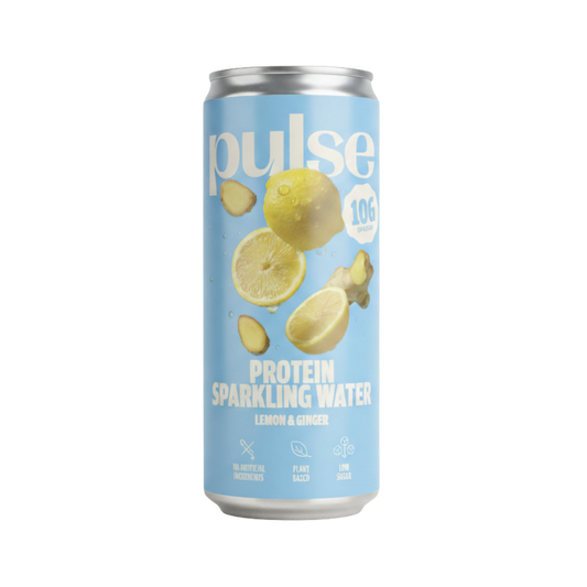 Boissons protéinée citron gingembre Pulse Protein - faible en sucre vegan - packshot