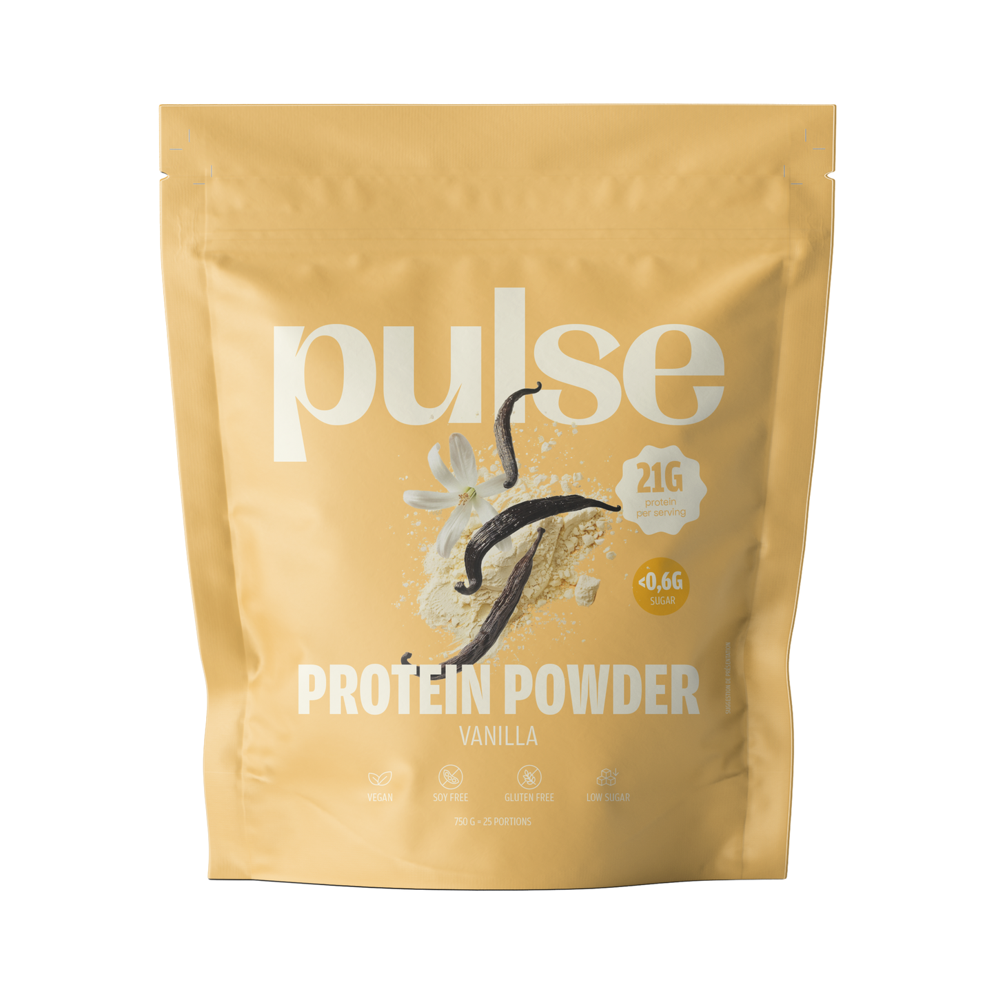 Poudre protéinée vegan vanille 750g